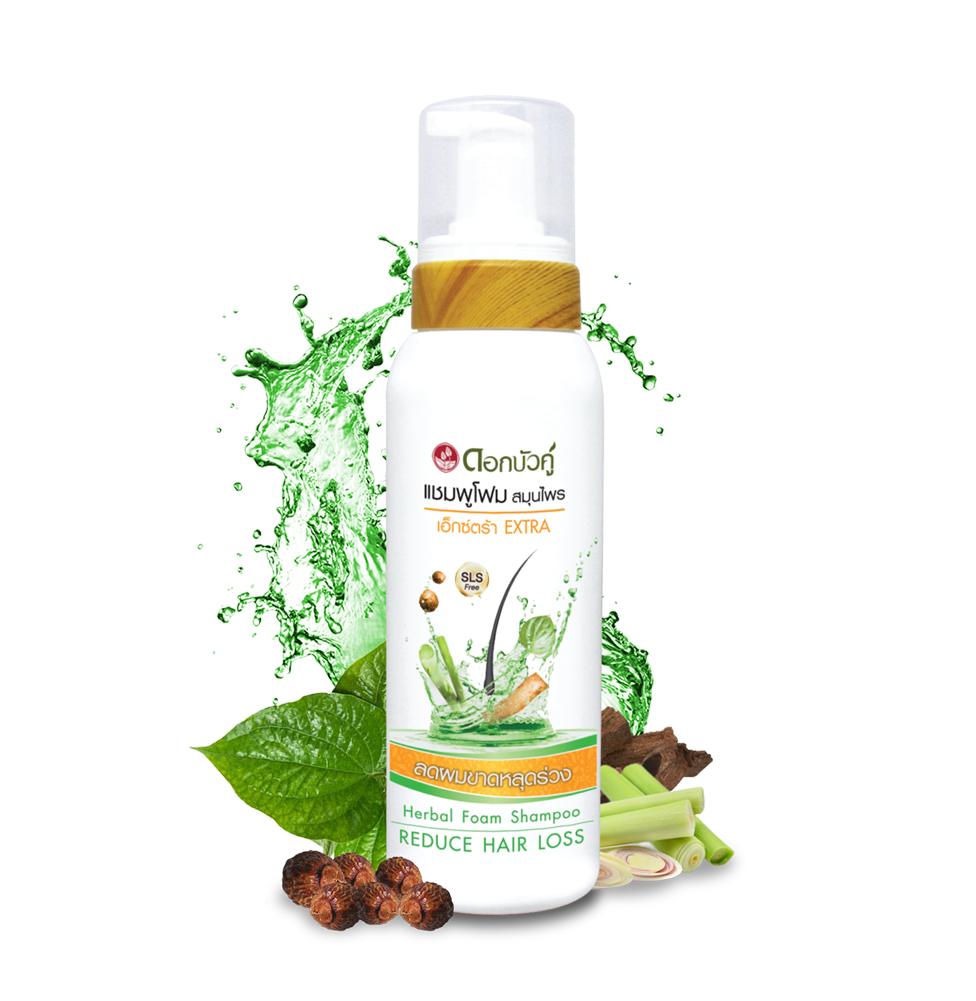 Dokbuaku Extra Herbal Foam Shampoo